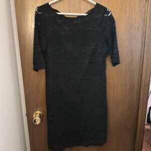 iORA Tie back black detailed dress